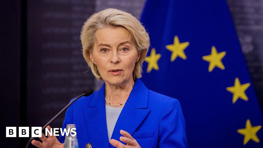O avião do chefe da UE von der Leyen atingido por suspeita de interferência de GPS russo