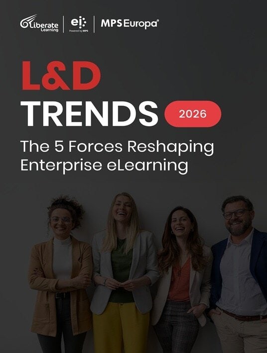 Lançamento do e-book: Tendências de T&D 2026: As 5 forças que remodelam o eLearning empresarial